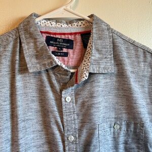 Michael Brandon Gray Slim Fit Men's Shirt